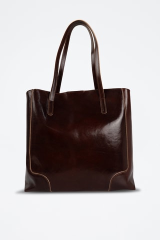 Sac porté épaule en cuir Costa - Marron