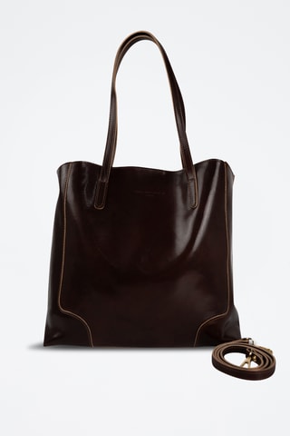 Sac porté épaule en cuir Costa - Marron
