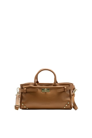 Sac à main en cuir Leana - Marron