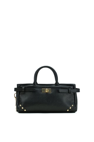 Sac à main en cuir Leana - Noir