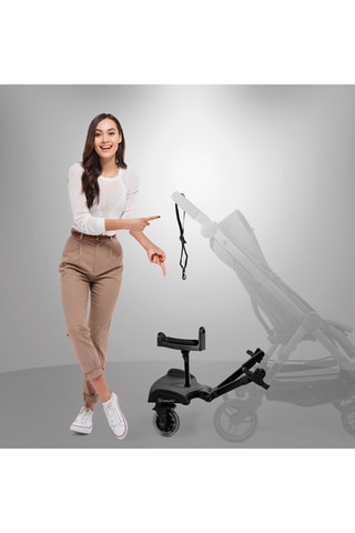 Patinete con ruedas con asiento para silla de paseo combinada