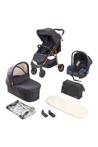 Silla de paseo Style 3 en 1 Air - Negro y dorado