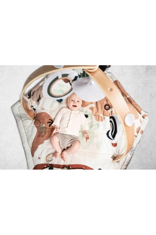 Tapis de jeu en bois Bianca World - Crème - 100 cm - Dès la naissance