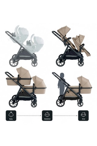 Silla de paseo Duo Ultra - Beige - Desde recién nacido - Hasta 22 kg - Beige