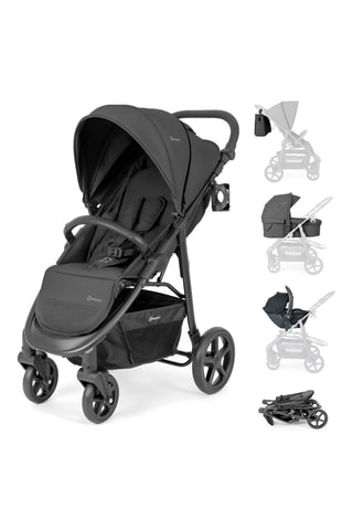 Silla de paseo Evolution 3 en 1 - Gris - Desde recién nacido - hasta 22 kg - Negro