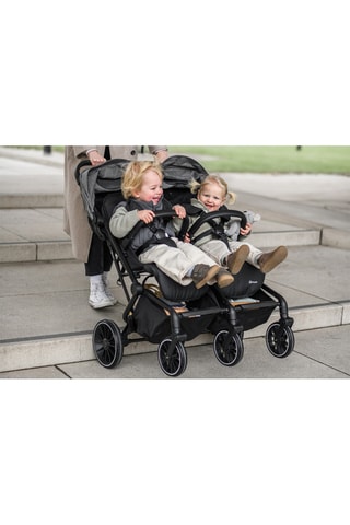 Silla de paseo doble GoTwice - Negro