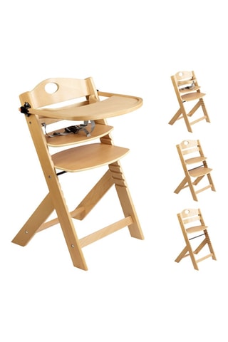 Chaise haute en bois de hêtre Family Pro - Jusqu'à 75 kg