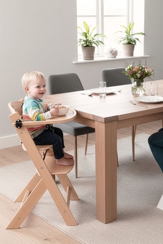 Chaise haute en bois de hêtre Family Pro - Jusqu'à 75 kg