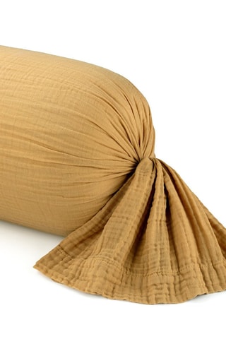 Funda de almohada de gasa de algodón 85 hilos/cm² - Amarillo