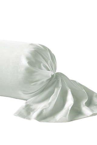 Funda de almohada de satén de algodón 80 hilos/cm² Uni - Verde tila