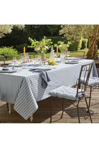 Mantel antimanchas rectangular Finn - Azul