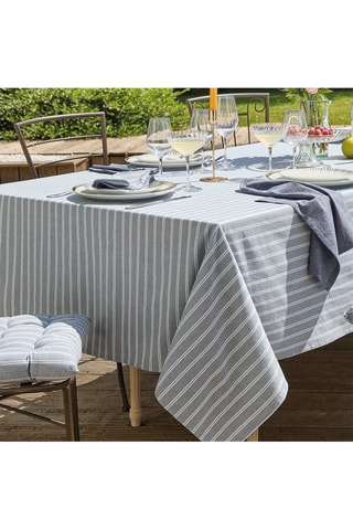 Mantel antimanchas rectangular Finn - Azul