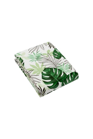 Mantel antimanchas Exotica - Verde y blanco
