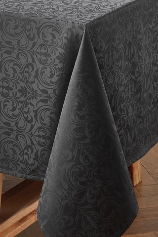Mantel tejido rectangular Jacquard Baroque - Antracita