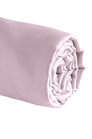 Sábana bajera de satén de algodón 79 hilos/cm² - Rosa