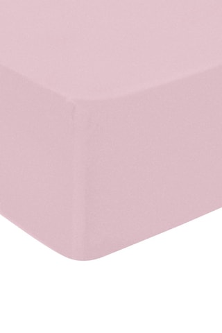 Sábana bajera de satén de algodón 79 hilos/cm² - Rosa