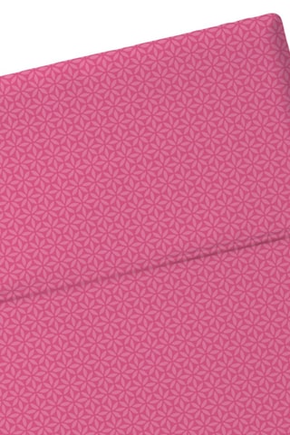 Sábana bajera de satén de algodón 80 hilos/cm² Mila - Rosa