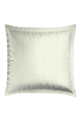 2 fundas de almohada de satén de algodón 80 hilos/cm² Fleurs de la fôret - Verde