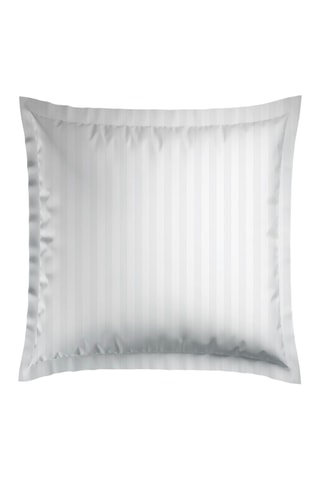 2 fundas de almohada de satén de algodón 79 hilos/cm² Dobby - Blanco