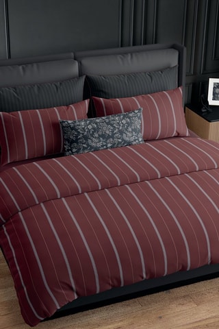 2 fundas de almohada de satén de algodón 80 hilos/cm² Lioré - Burdeos