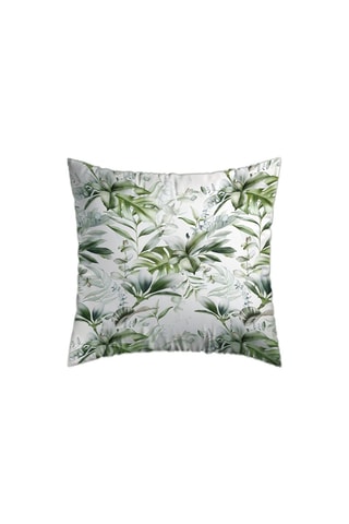 2 fundas de almohada de satén de algodón 79 hilos/cm² Jardin Botanique - Blanco