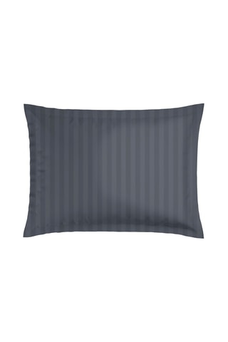 2 fundas de almohada de satén de algodón 79 hilos/cm² Jardin Botanique - Gris oscuro