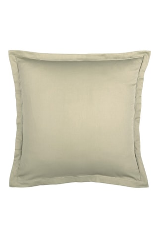 2 fundas de almohada de satén de algodón 80 hilos/cm² Uni - Caqui claro