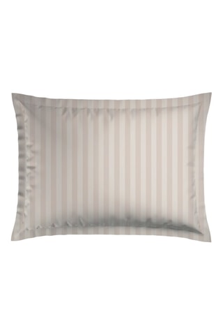 2 fundas de almohada de satén de algodón 80 hilos/cm²  Baroque - Topo