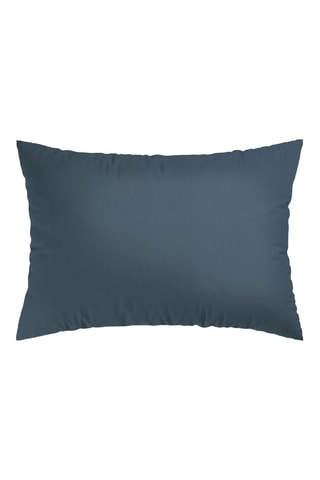 2 fundas de almohada de gasa de algodón 85 hilos/cm² - Azul