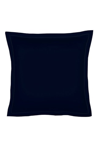 2 fundas de almohada de satén de algodón 80 hilos/cm² Uni - Azul noche