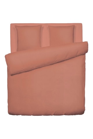 Juego de nórdico de gasa de algodón 85 hilos/cm² - Terracota