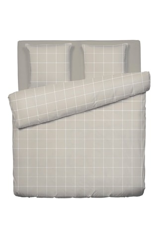 Juego de nórdico de satén de algodón 80 hilos/cm² Amélia - Topo
