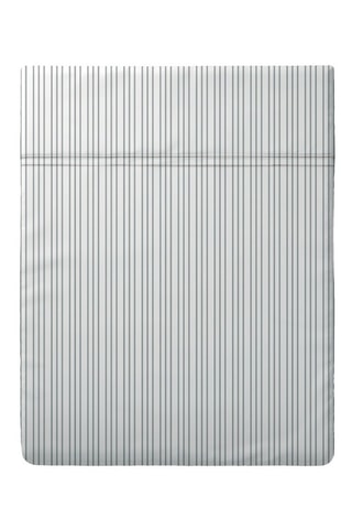 Sábana encimera de satén de algodón 80 hilos/cm² Louisa - Gris