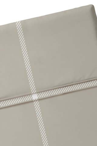 Sábana encimera de satén de algodón 80 hilos/cm² Amélia - Topo