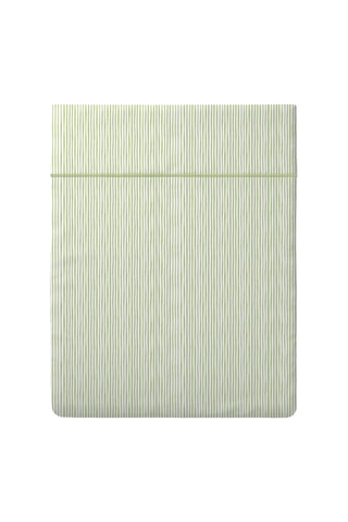 Sábana encimera de satén de algodón 80 hilos/cm² Colibri floral - Verde
