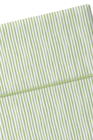 Sábana encimera de satén de algodón 80 hilos/cm² Colibri floral - Verde