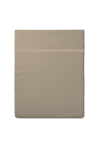 Sábana encimera de satén de algodón 80 hilos/cm² Paris - Topo