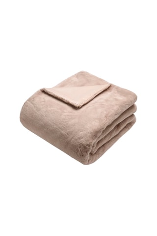 Manta Fake fu - Beige - 130 x 180 cm