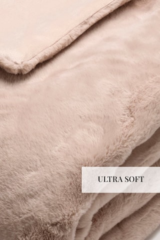 Manta Fake fu - Beige - 130 x 180 cm