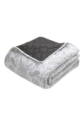 Colcha de satén de algodón 80 hilos/cm² Fleur de prestige - Beige