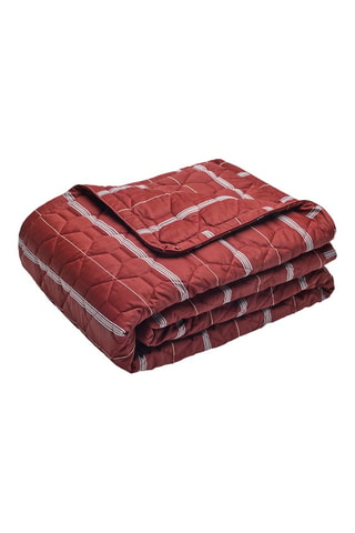 Colcha de satén de algodón 80 hilos/cm² Lioré - Burdeos