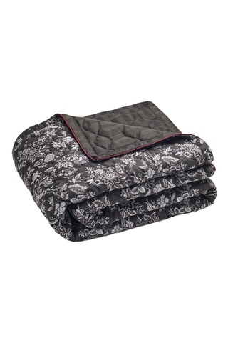 Colcha de satén de algodón 80 hilos/cm² - Negro