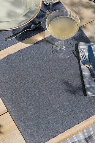 4 manteles individuales - Gris oscuro - 40 x 35 cm