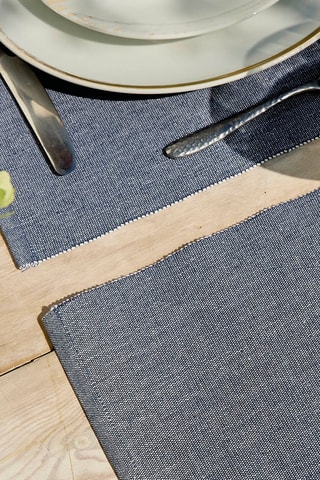 4 manteles individuales - Gris oscuro - 40 x 35 cm