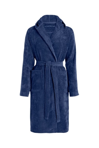 Albornoz con capucha - Azul oscuro
