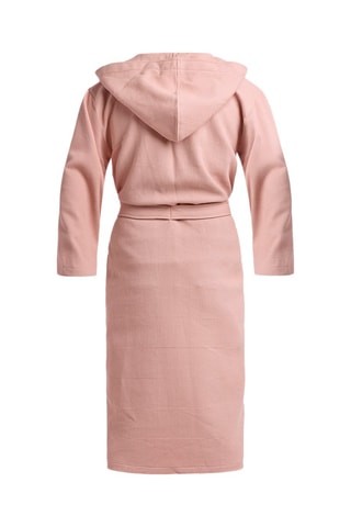 Albornoz con capucha Nid d'abeille - Rosa