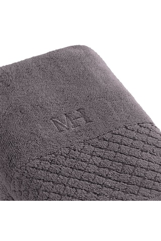 2 toallas de mano Eden - Gris oscuro - 50 x 100 cm