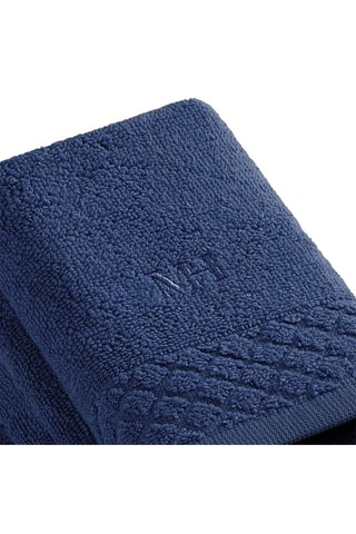 4 toallas de tocador - Azul oscuro - 30 x 30 cm