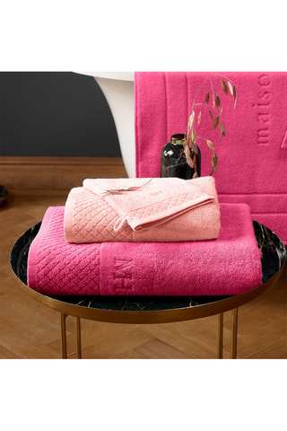 Alfombra de baño - Rosa - 60 x 100 cm