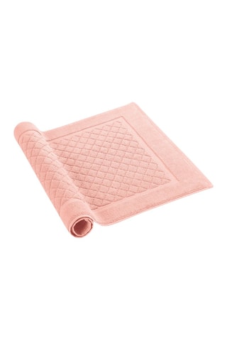 Alfombra de baño - Rosa salmón - 50 x 70 cm